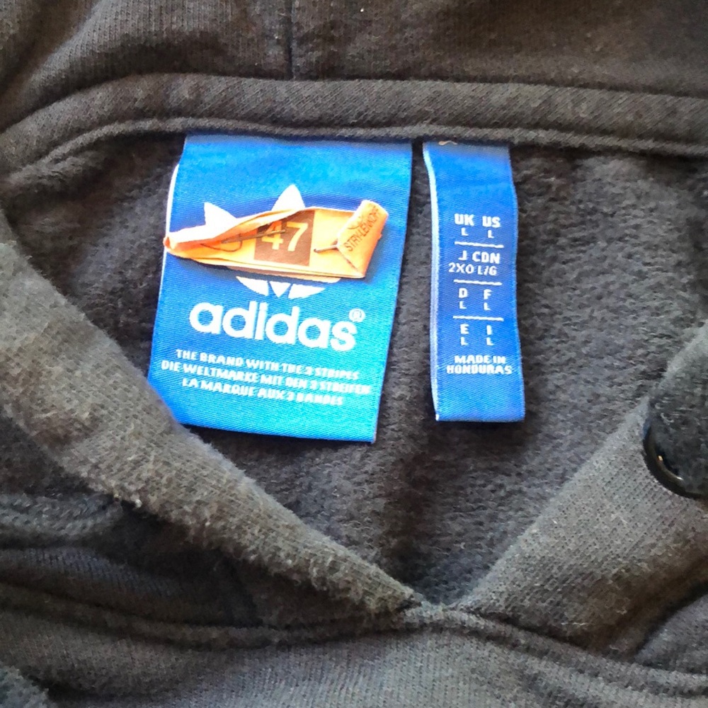 Adidas faded black hooded sweatshirt - Picture 2 of 4